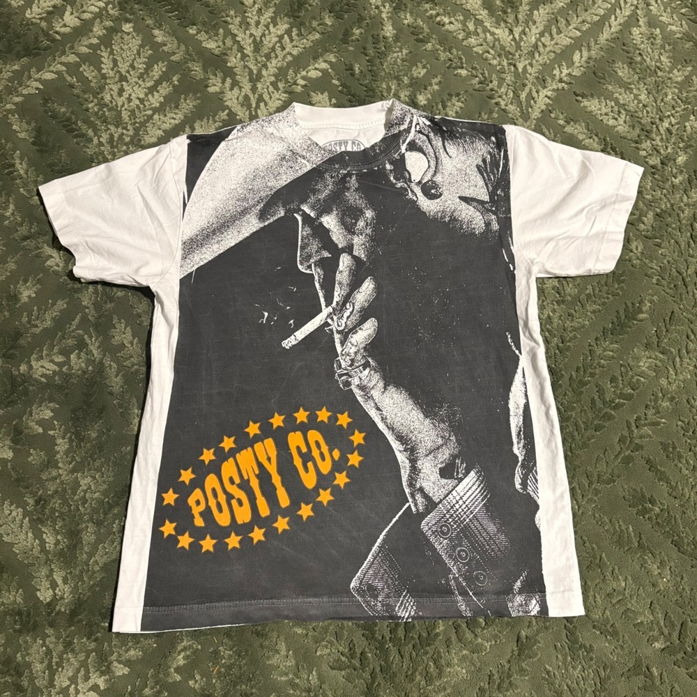 Post Malone T Shirt M White Big Ass Stadium Tour All Over Print Posty Co